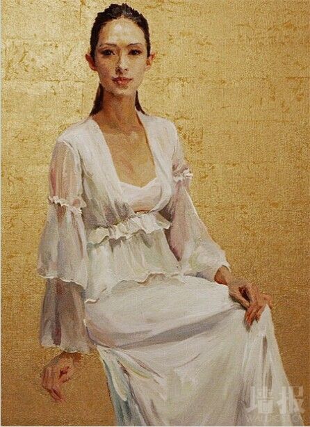 喻红油画作品 章子怡