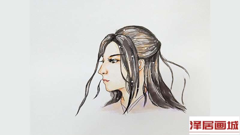 古风男子侧脸手绘.jpg