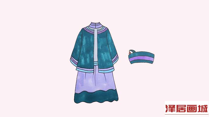 彝族服饰简笔画.jpg