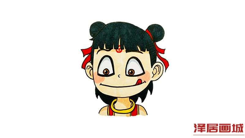 哪吒简笔画彩色.jpg