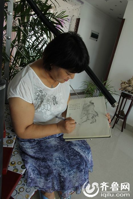 夏淑云画铅笔画2