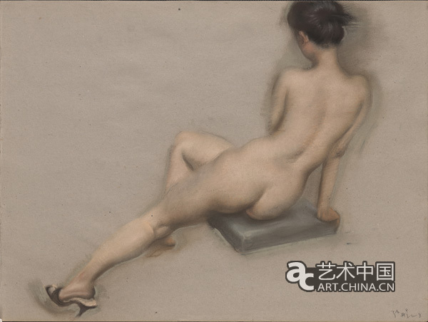 陈丹青色粉人体画作品欣赏