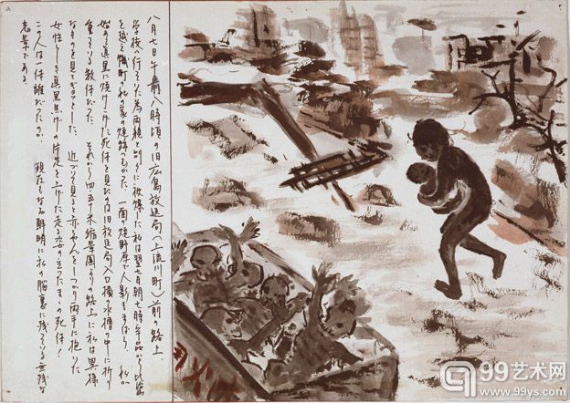 日本原子弹爆炸幸存者画作欣赏
