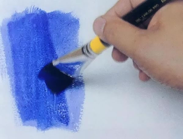 水彩画溶解留白技法