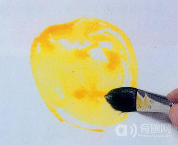 水彩画苹果技法