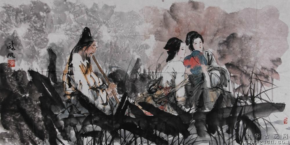 黄独峰人物画作品