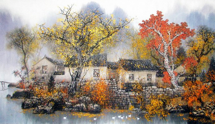 赵景岩水墨画作品