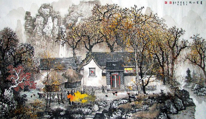 赵景岩水墨画作品