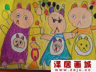 儿童画：怀孕的宝宝