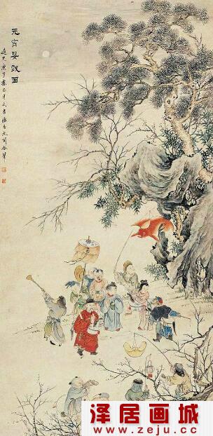 元宵婴戏图