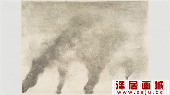 德加版画作品：工厂烟雾