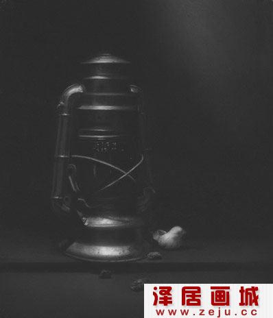 黑色调古典写实主义素描静物作品欣赏
