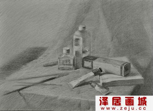 静物素描写生教程