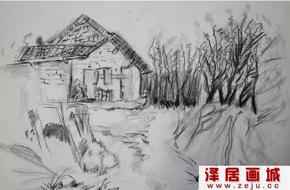 儿童风景速写作品