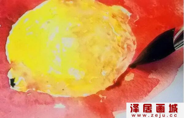 柠檬水彩画教程