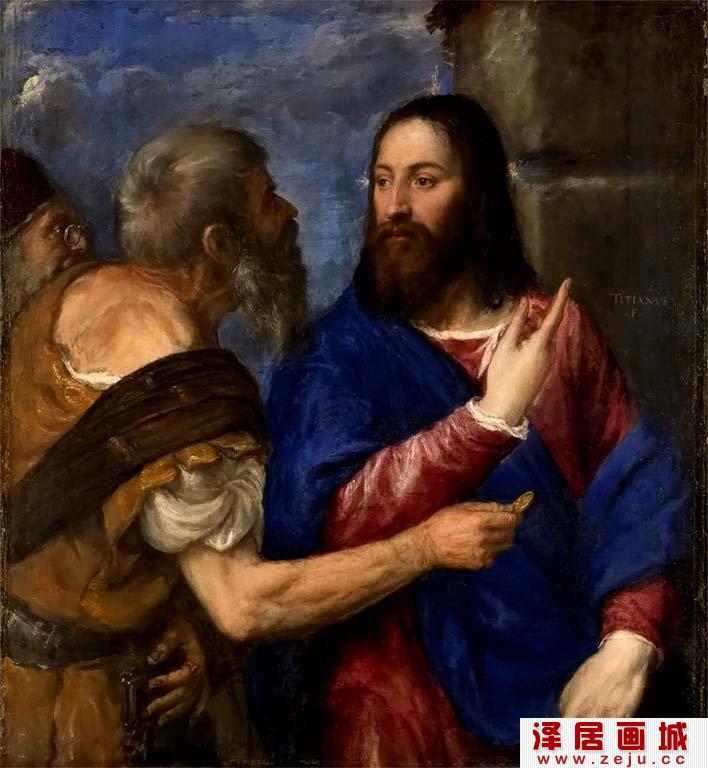 提香《纳税银》_提香两幅宗教题材的《纳税银》油画作品赏析