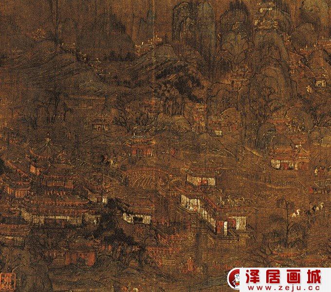 唐代《宫苑图》局部高清大图欣赏