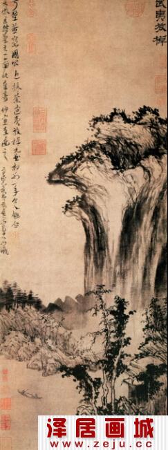 方从义山水画：武夷放掉图