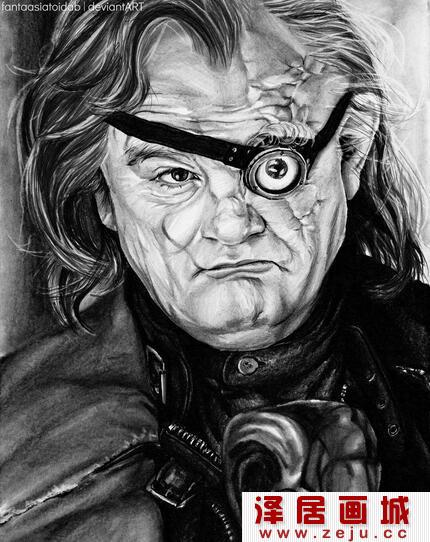 哈利波特人物头像素描作品欣赏