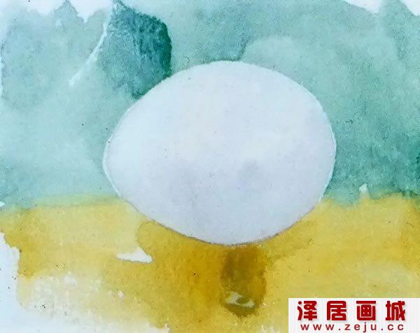 水彩画鸡蛋
