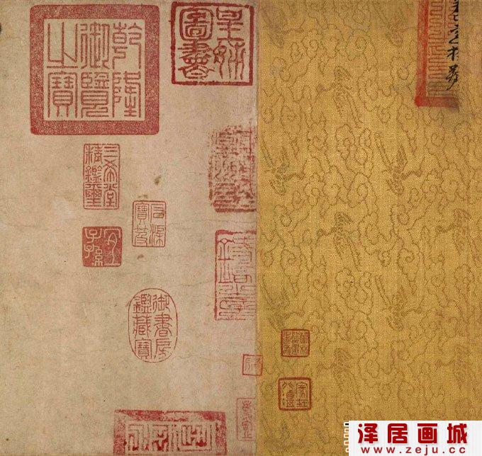 赵昌《写生蛱蝶图》_宋代工笔秋花虫草画局部高清图一