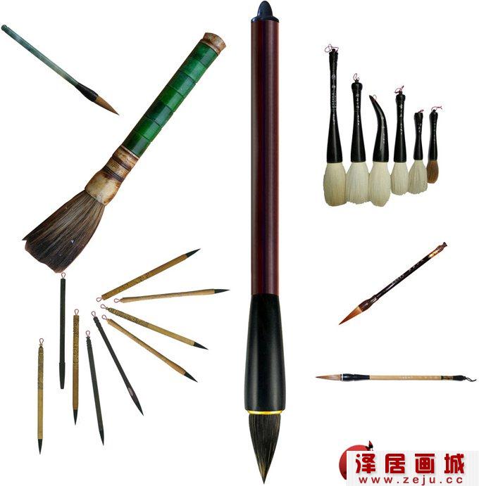 中国画选择毛笔和保护毛笔的方法