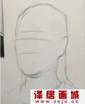 女中年素描头像教程详解