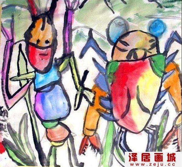 齐天大圣儿童画作品