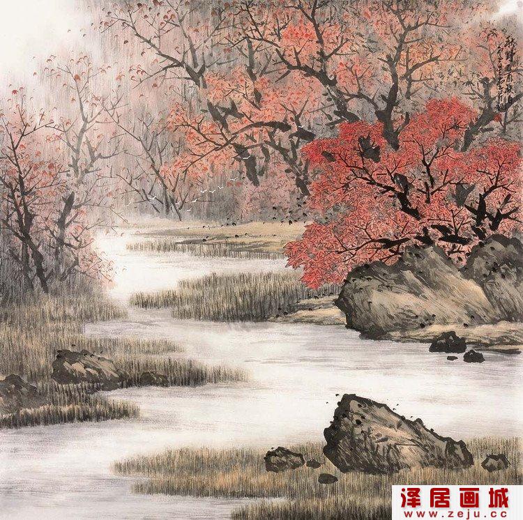 卢星堂山水画欣赏