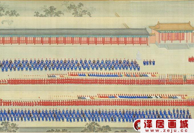 《康熙南巡图》第十二卷：康熙回銮京师过程02