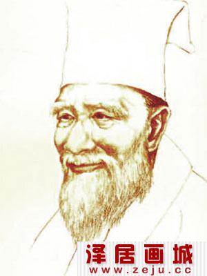 李唐画像，宋代著名画家，一代山水画的大师