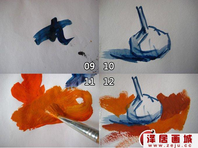 大蒜头水粉画，大蒜头的水粉画图文教程1