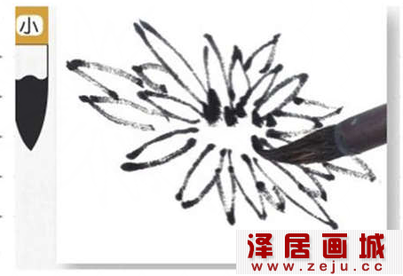 国画教程：菊花画法教程详解