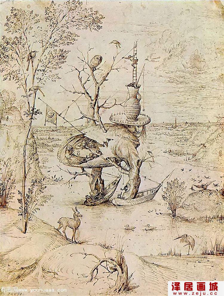 希罗尼穆斯·波希著名油画：人之树