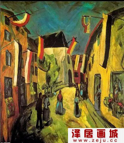著名油画家埃里希·赫克尔油画作品