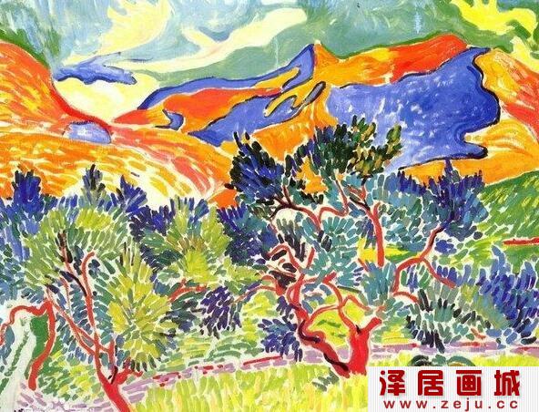 安德烈油画：科利乌尔的山