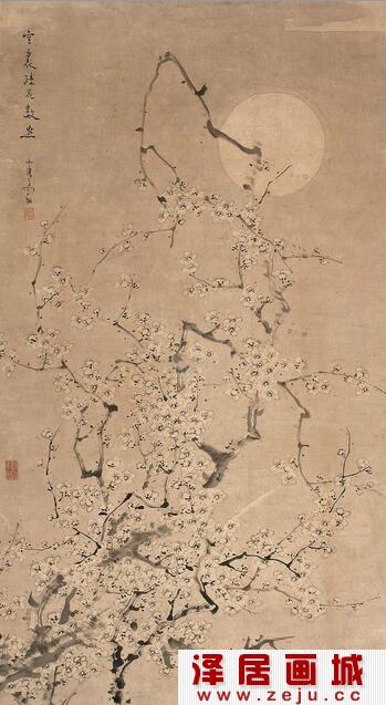 高翔国画梅花