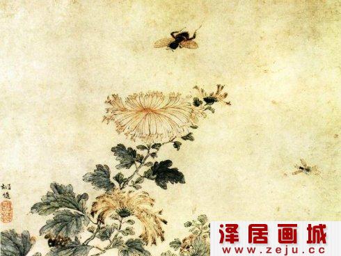 胡慥花鸟图