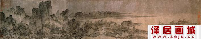燕文贵《江山楼观图》全图赏析