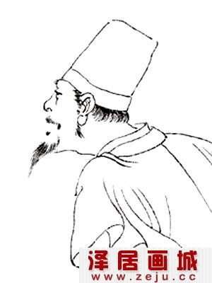 米友仁画像_米芾之子,北宋著名书画家和文学家