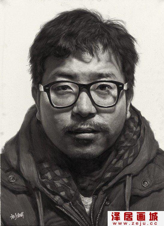 人物头像素描作品