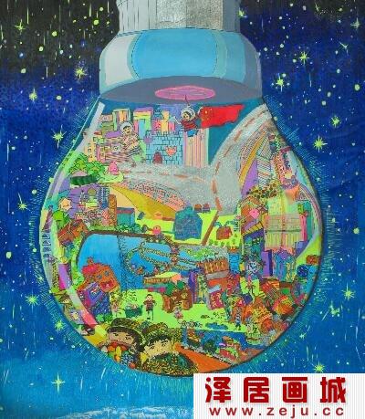 科幻画城市交通工具