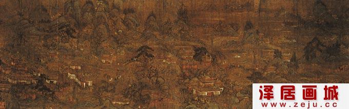 唐代《宫苑图》，匿名，传世山水名画全图