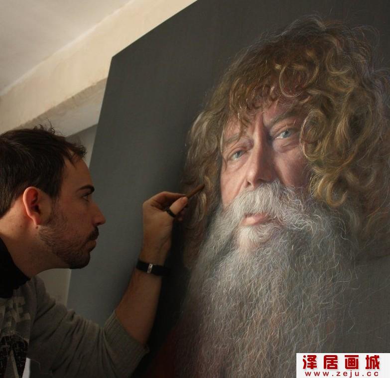 粉笔画人物画法