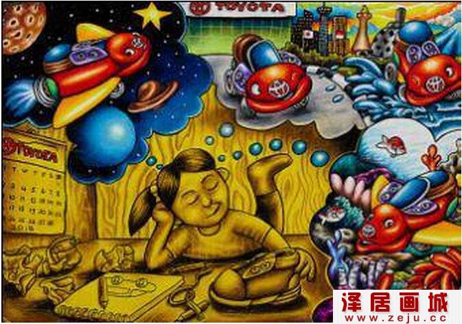 梦想之车儿童绘画大赛获奖作品