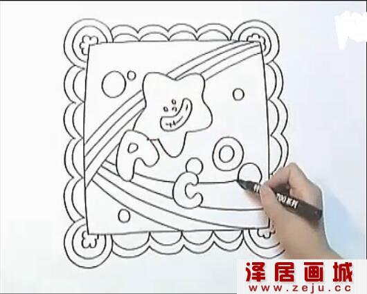 漂亮的儿童画手帕教程