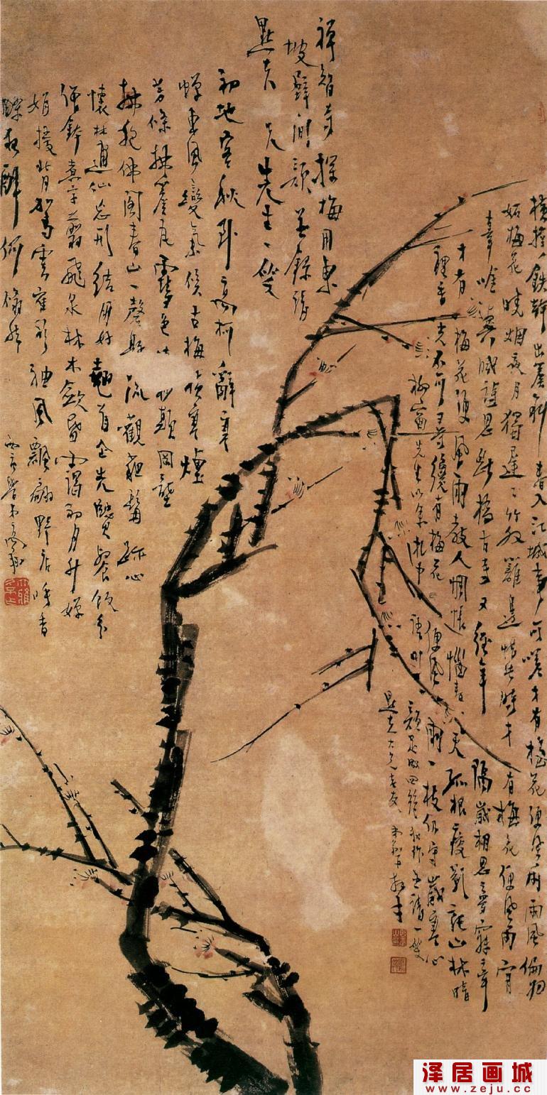 高翔国画梅花图