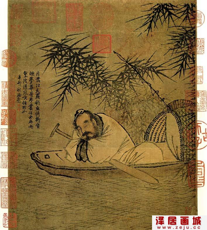 《秋江渔隐图》马远传世人物画作品赏析