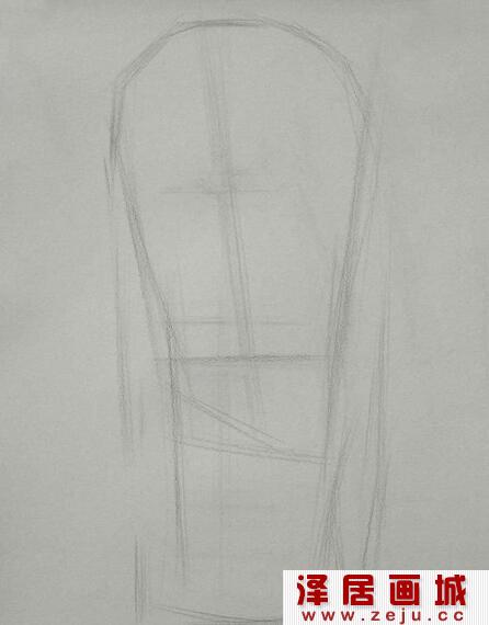 米开朗琪罗石膏像素描作品教程详解
