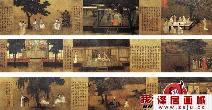 《女孝经图》工笔人物书画经典古迹高清图赏析